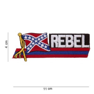 Embleem stof Rebel wapperende vlag #1042