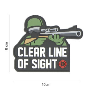 Embleem 3D PVC Clear line of sight #8089